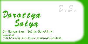 dorottya solya business card